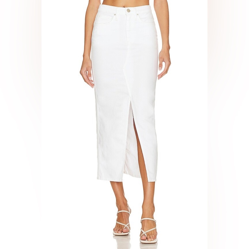 NWT Hudson Reconstructed denim maxi skirt with slit